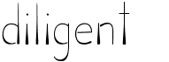 preview image of the Diligent font