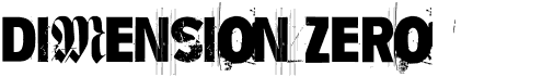 preview image of the Dimension Zero font