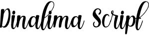 preview image of the Dinalima Script font