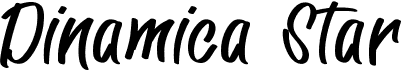 preview image of the Dinamica Star font