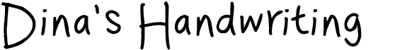 preview image of the Dina's Handwriting font
