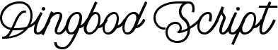 preview image of the Dingbod Script font