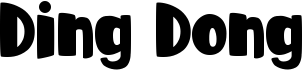 preview image of the Ding Dong font
