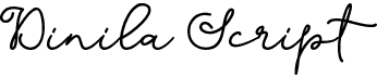 preview image of the Dinila Script font
