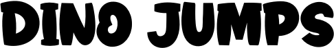 preview image of the Dino Jumps font