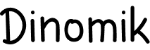 preview image of the Dinomik font