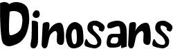 preview image of the Dinosans font