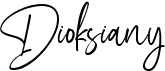 preview image of the Dioksiany font
