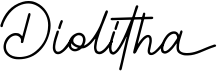 preview image of the Diolitha font
