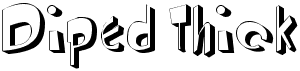 preview image of the Diped Thick font