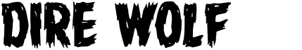 preview image of the Dire Wolf font
