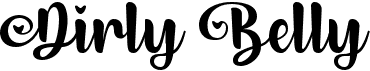preview image of the Dirly Belly font