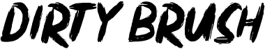 preview image of the Dirty Brush font
