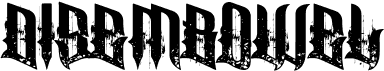 preview image of the Disembowel font