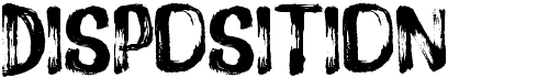 preview image of the Disposition font