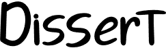 preview image of the Dissert font