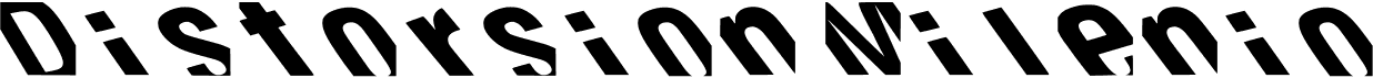 preview image of the Distorsion Milenio font