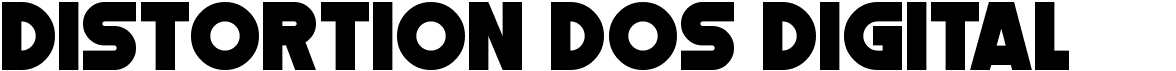 preview image of the Distortion Dos Digital font