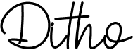 preview image of the Ditho font