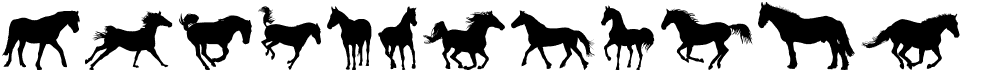 preview image of the DJ Horses 1 font