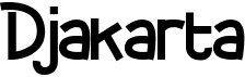 preview image of the Djakarta font