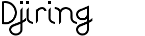 preview image of the Djiring font