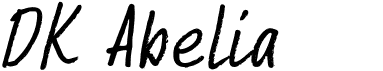 preview image of the DK Abelia font