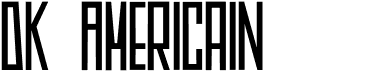 preview image of the DK Americain font