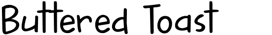 preview image of the DK Buttered Toast font