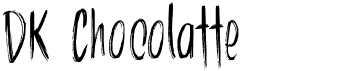 preview image of the DK Chocolatte font