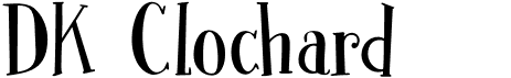 preview image of the DK Clochard font