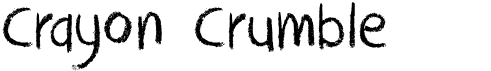 preview image of the DK Crayon Crumble font