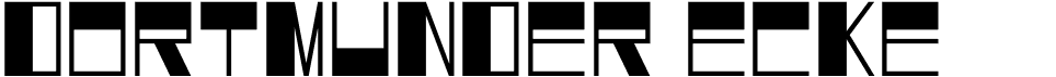 preview image of the DK Dortmunder Ecke font