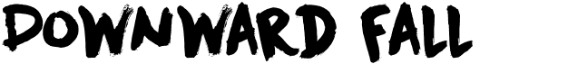 preview image of the DK Downward Fall font