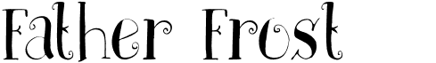 preview image of the DK Father Frost font