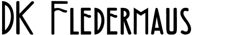 preview image of the DK Fledermaus font