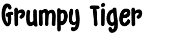 preview image of the DK Grumpy Tiger font
