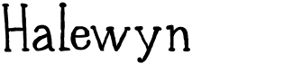 preview image of the DK Halewyn font
