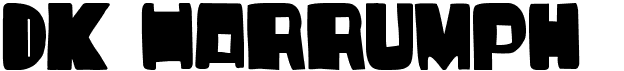 preview image of the DK Harrumph font