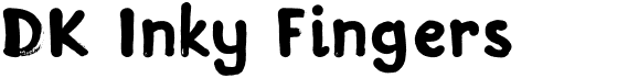preview image of the DK Inky Fingers font