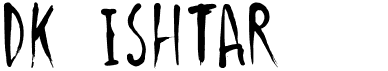 preview image of the DK Ishtar font