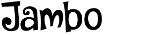 preview image of the DK Jambo font