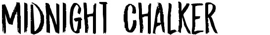 preview image of the DK Midnight Chalker font