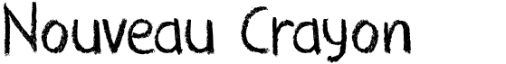 preview image of the DK Nouveau Crayon font