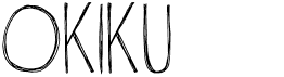 preview image of the DK Okiku font