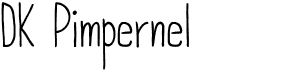 preview image of the DK Pimpernel font