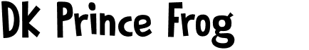 preview image of the DK Prince Frog font