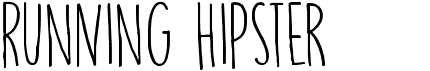 preview image of the DK Running Hipster font