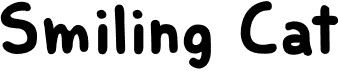 preview image of the DK Smiling Cat font