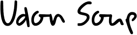 preview image of the DK Udon Soup font